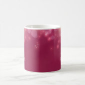 Mug Luxe Bokeh Glamor Rose Foncé Avec Nom (Centre)