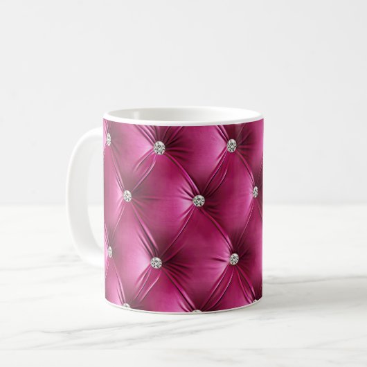 Mug Luxe Glam Rose Faux Velvet (Devant gauche)
