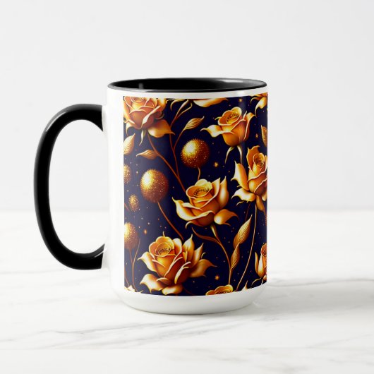 Mug Luxe Gold Boho Rose Collection moderne (Gauche)
