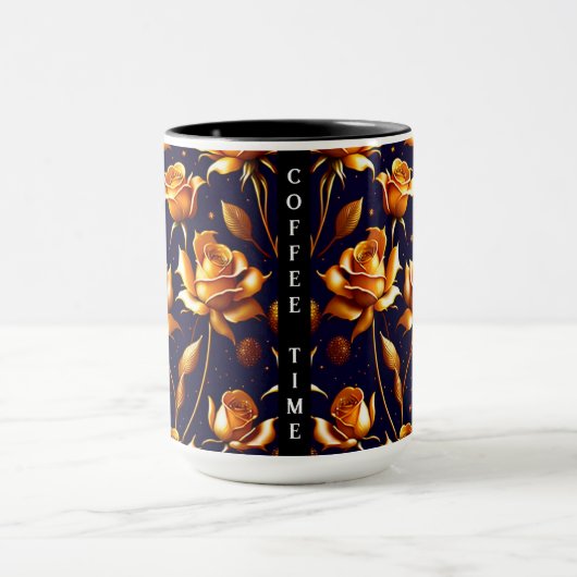 Mug Luxe Gold Boho Rose Collection moderne (Centre)