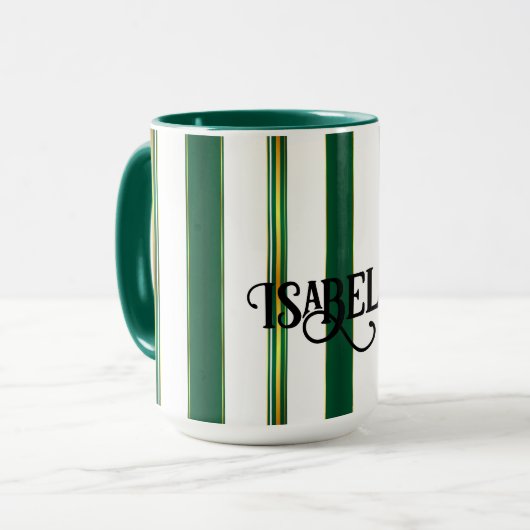 Mug Luxe Linge tendance Green Texture Collection (Devant gauche)