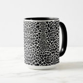 Mug Luxe Moderne Léopard Blanc Elégante Collection (Devant droit)