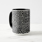 Mug Luxe Moderne Léopard Blanc Elégante Collection (Devant gauche)