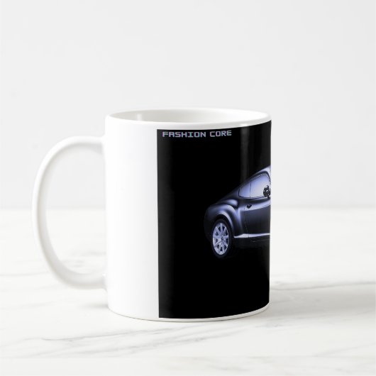 Mug luxe sport avec noir sur blanc ! (Gauche)