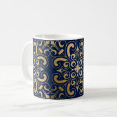 Mug Luxueuse Marine Ornate Gold (Devant gauche)