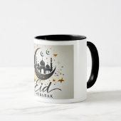 Mug Luxueuse Mosquée Crescent Eid Moubarak (Devant droit)