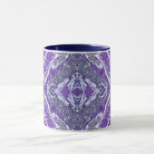 Mug Luxueux Geode Améthyste Pourpre Faux Paillettes Ag (Centre)