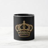 Mug Luxueux Gold Crown Black (Centre)