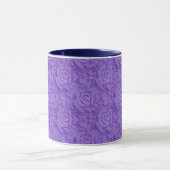 Mug Luxueux violet Rose populaire Floral (Centre)