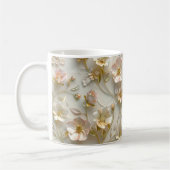Mug Luxury 3D Embossed Floral Gold Foil Elegant  (Gauche)