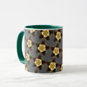 Mug Luxury Golden Floral Mandala Ornamental Design (Devant gauche)