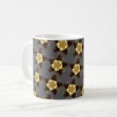 Mug Luxury Golden Floral Mandala Ornamental Design (Devant gauche)