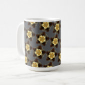 Mug Luxury Golden Floral Mandala Ornamental Design (Devant gauche)