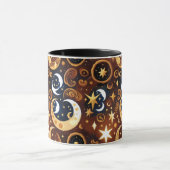 Mug – Luxury Golden Ochre Celestial Moon Mok (Midden)