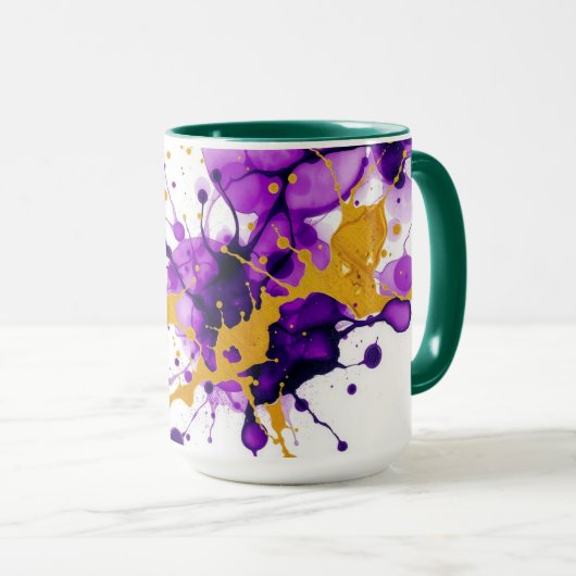 Mug Luxury Ink & Gold Leaf Personalized (Devant droit)
