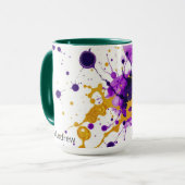 Mug Luxury Ink & Gold Leaf Personalized (Devant gauche)