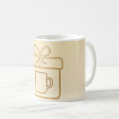 Mug Luxury Minimal Golden Gift Icon Christm Mug, 11 oz (Devant droit)