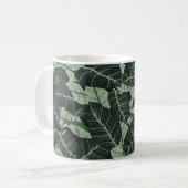 Mug Luxury nature leaves background. Floral pattern, T (Devant gauche)