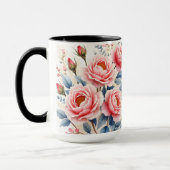 Mug Luxury Pink Roses Beautiful Modern Collection (Gauche)
