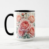 Mug Luxury Pink Roses Beautiful Popular Collection (Gauche)