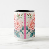 Mug Luxury Pink Roses Beautiful Trendy Collection (Centre)
