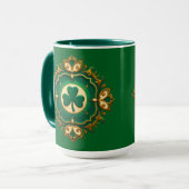 Mug Luxury Shamrock St Patrick’s Day Shirt – caneca (Devant gauche)