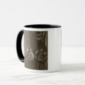 Mug Lycaon a métamorphosé dans un loup, 1731 (la (Devant gauche)