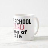 Mug Lycée Classe de l'année (Devant droit)