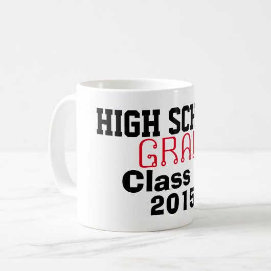 Mug Lycée Classe de l'année (Devant gauche)
