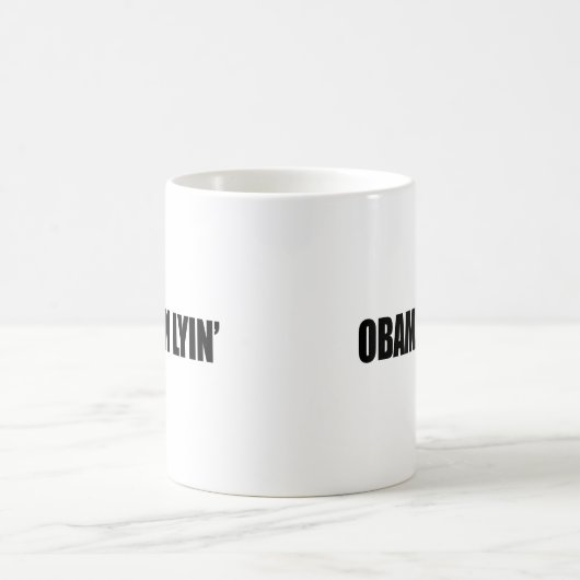 Mug Lyin de poubelle d'Obama (Centre)