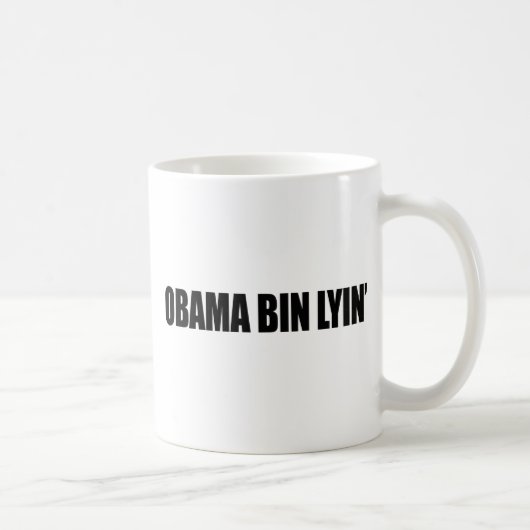 Mug Lyin de poubelle d'Obama (Droite)