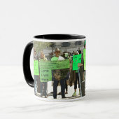 Mug Lyme vit ici Lyme Maladie Coupe de sensibilisation (Devant gauche)