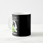 Mug Lymphome guerrier non-hodgkiné Conscience indestru (Devant gauche)