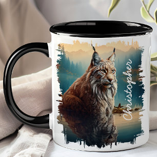 Mug Lynx by Mountain Lake Reflection