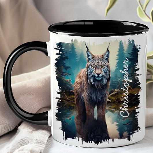 Mug Lynx dans le reflet de Forest Lake