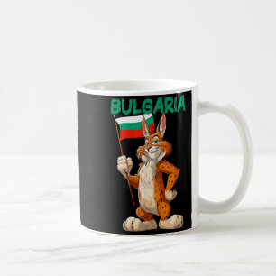 Mug Lynx de dessin animé drôle avec costume de drapeau