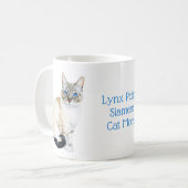 Mug Lynx Point Siamese Parent Chat Personnalisable (Devant gauche)