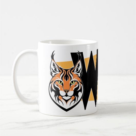 Mug Lynx - Sauvage. Attention. Regarder (Gauche)