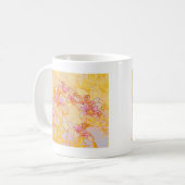 Mug Lys d'automne - Aquarelle numérique (Devant gauche)