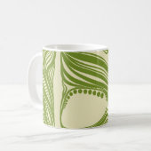 Mug Lys de la vallée. Cadre floral. Belle pinte (Devant gauche)