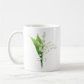 Mug Lys de la vallée mai Fleur de naissance Céramique (Gauche)