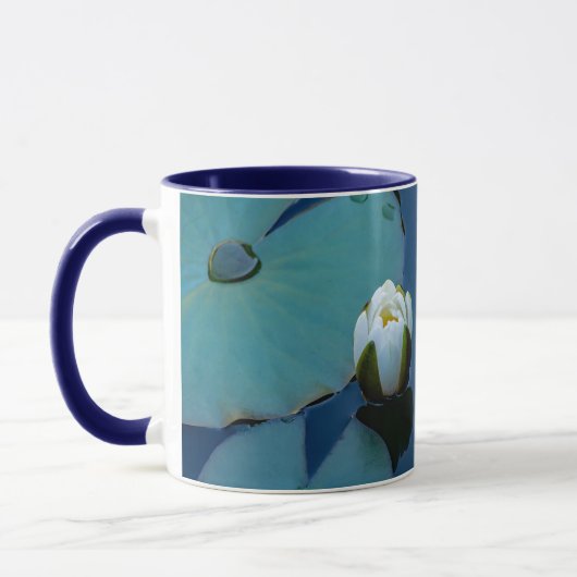 Mug Lys d'eau blanche dans l'étang - bien-être (Gauche)