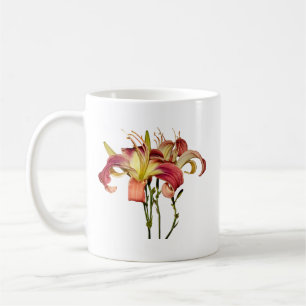 Mug Lys Rose Foncé Avec Centres Jaunes