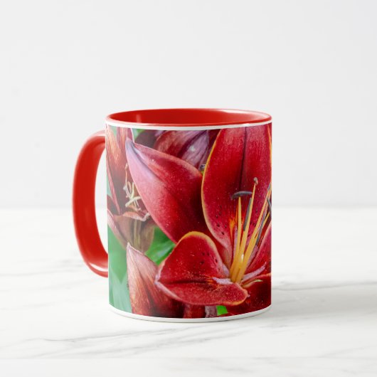 Mug Lys Stargazer canadien - Prospérité et abondance (Devant gauche)