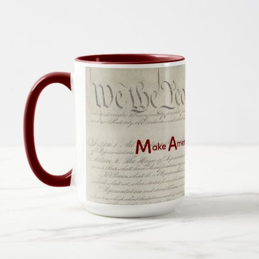 Mug M A C A - Make America Constitutional Again! (Gauche)