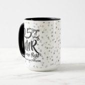 Mug M. Always Right Fun 25e anniversaire d'argent (Devant gauche)