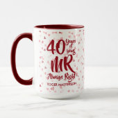 Mug M. Always Right Fun 40e anniversaire de Ruby (Gauche)
