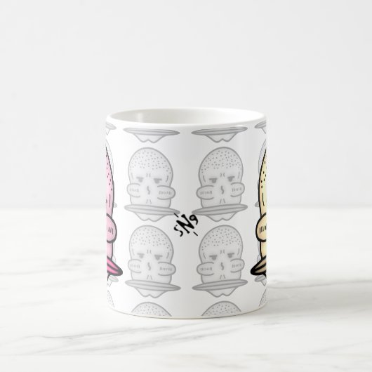 Mug M. Big Cheekbones et même plus grande bouche v3 (Centre)