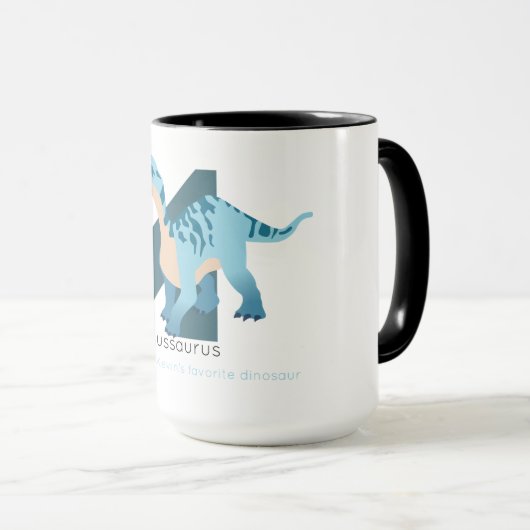 Mug M comme Mussaurus (Devant droit)