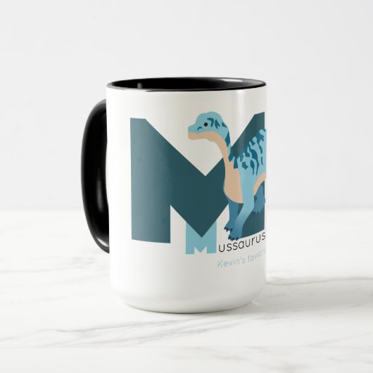 Mug M comme Mussaurus (Devant gauche)